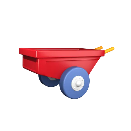 Wheel Barrow  3D Icon