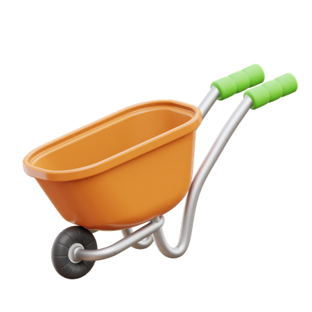 Wheelbarrow  3D Icon