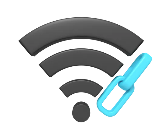 Wifi Link  3D Icon