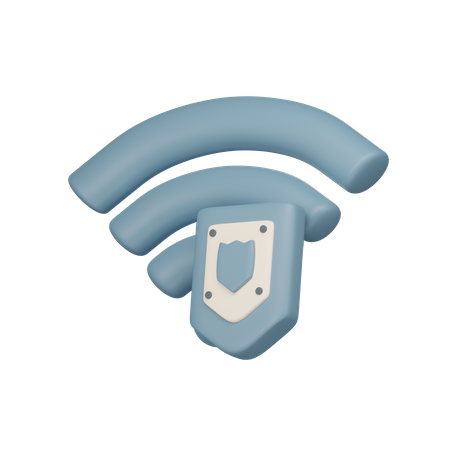 Wifi Protection  3D Icon