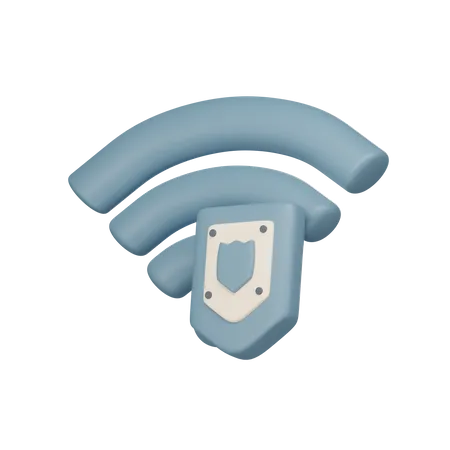 Wifi Protection  3D Icon