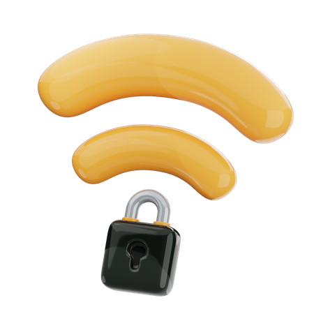 Wifi Protection  3D Icon