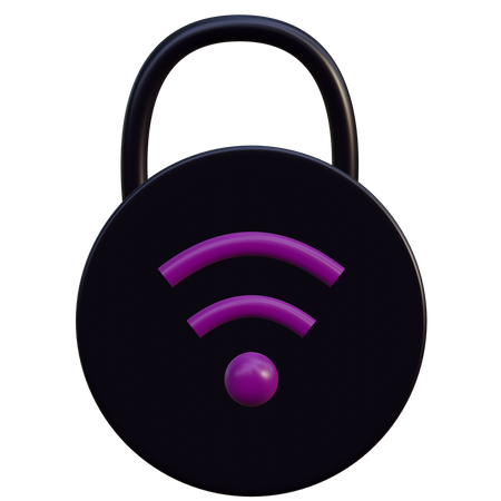 Wifi Protection  3D Illustration