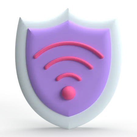 Wifi Security  3D Icon