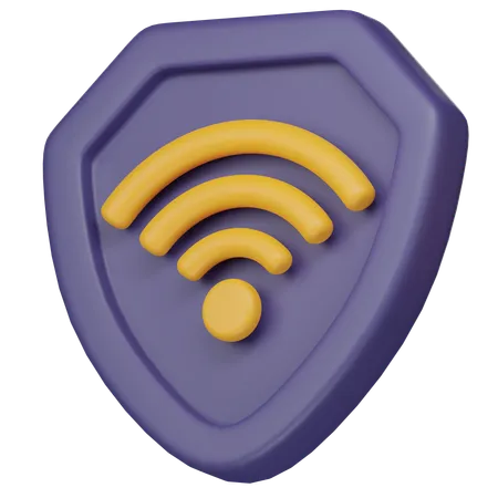 Wifi Security  3D Icon