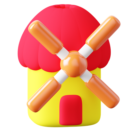 Windmühle  3D Icon