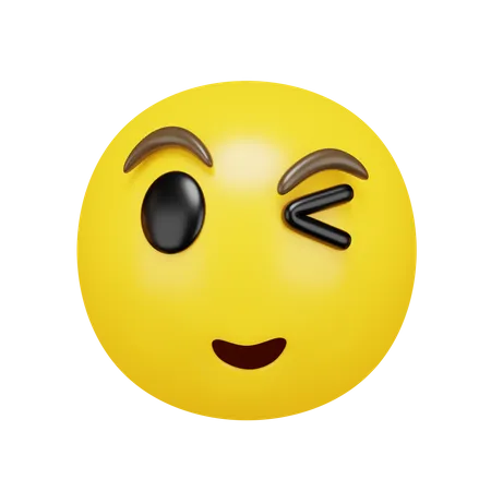 Winking Face  3D Emoji