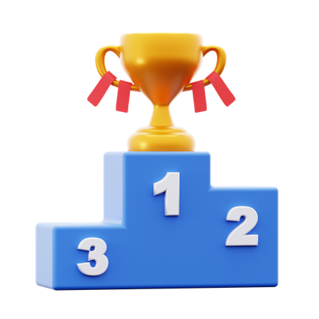 Winner Podium  3D Icon