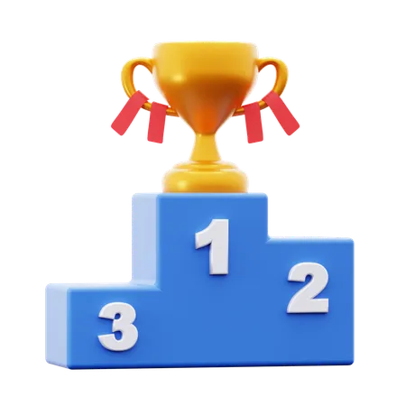 Winner Podium  3D Icon