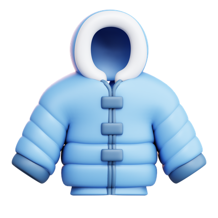 Winter Jacket  3D Icon