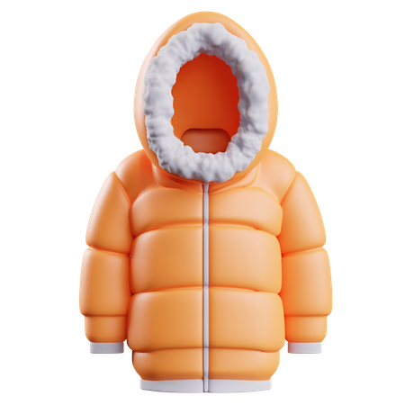 Winter Jacket  3D Icon