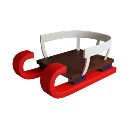 Winter Sleigh  3D Icon