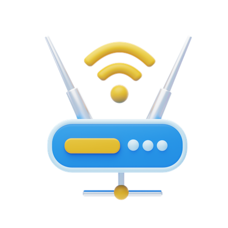 Wireless  3D Icon