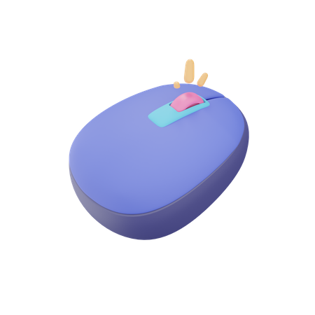 Wireless Mouse  3D Icon