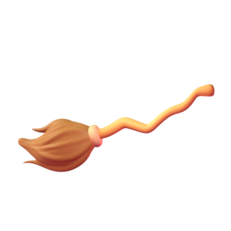 Witch Broom  3D Icon