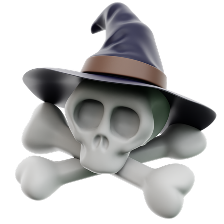 Witchs Skull  3D Icon