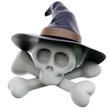 Witchs Skull  3D Icon