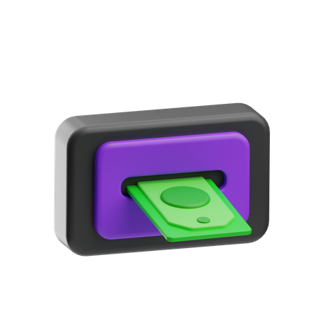 Withdraw money  3D Icon