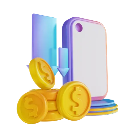 Withdraw Money  3D Illustration