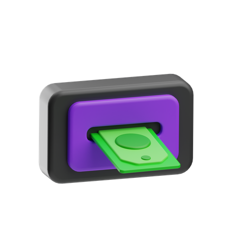 Withdraw money  3D Icon