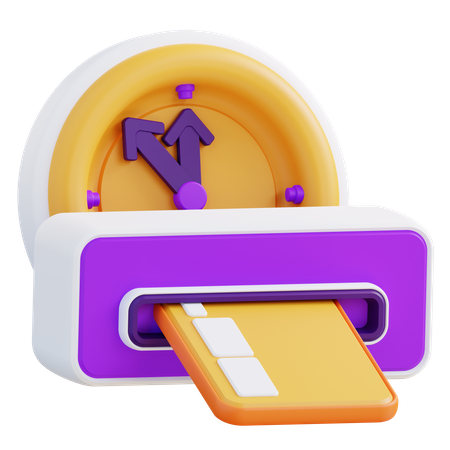 Withdrawal Time  3D Icon