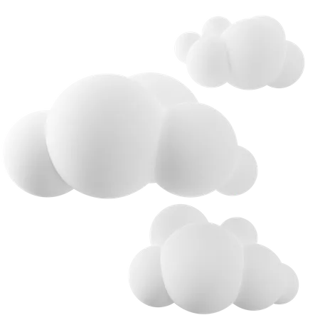 Wolke  3D Icon