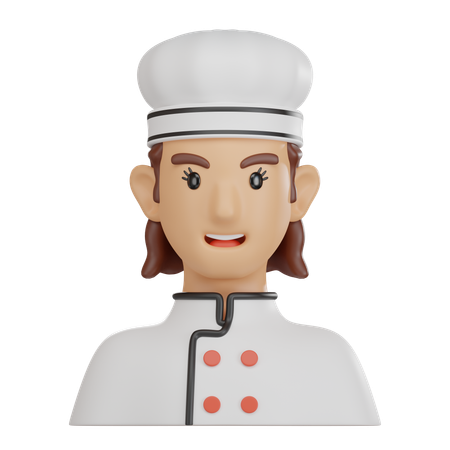 Woman Chef  3D Icon