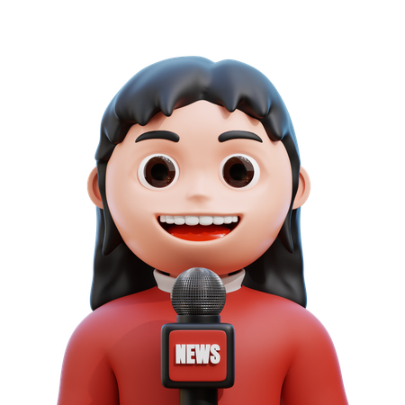 Women Presenter  3D Icon