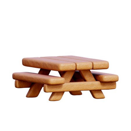 Wooden Table  3D Icon