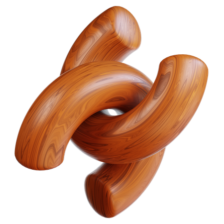 Woodgrain Shapes  3D Icon