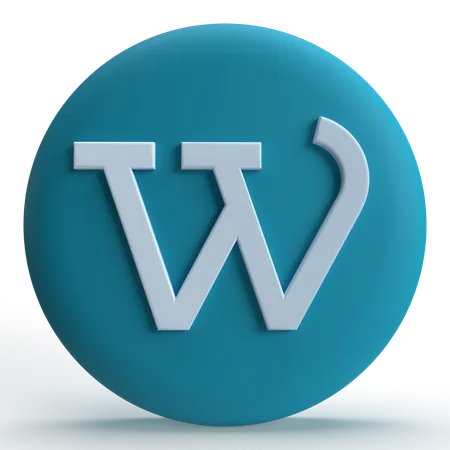 WordPress  3D Icon