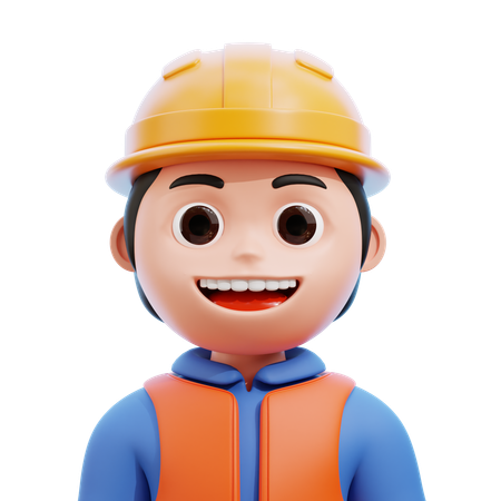 Worker Avatar  3D Icon