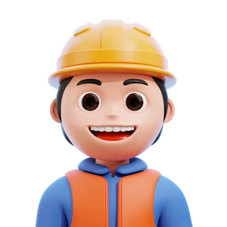 Worker Avatar  3D Icon