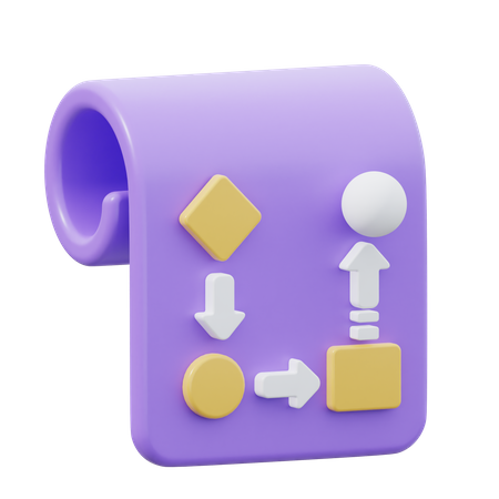 Workflow  3D Icon