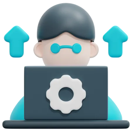 Working Agile  3D Icon