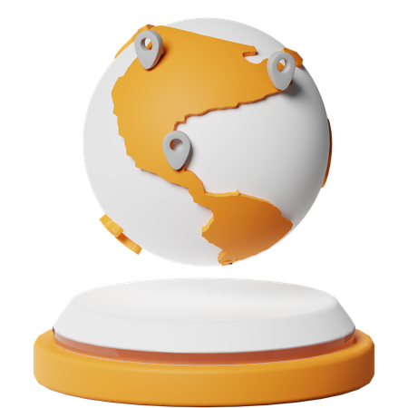 World  3D Icon