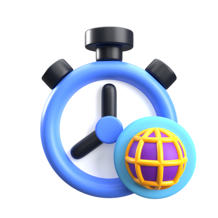 World Time  3D Icon