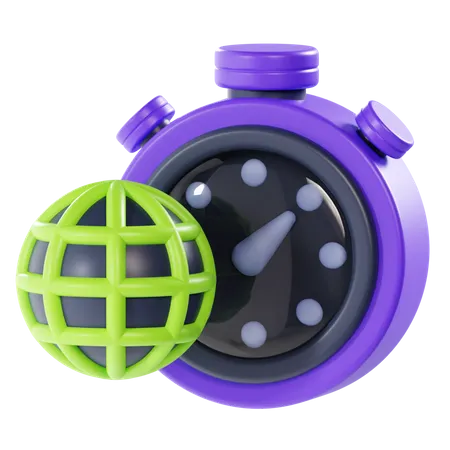 World Time  3D Icon