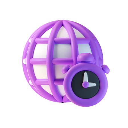 World Time  3D Icon