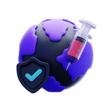 World vaccination day  3D Icon