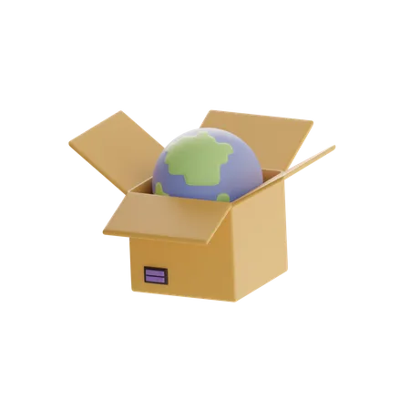 Worldwide Delivery  3D Icon