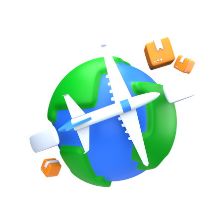 Worldwide Delivery  3D Icon