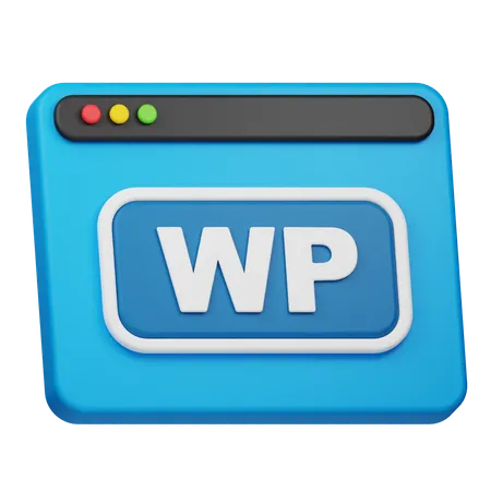 Site web wp  3D Icon