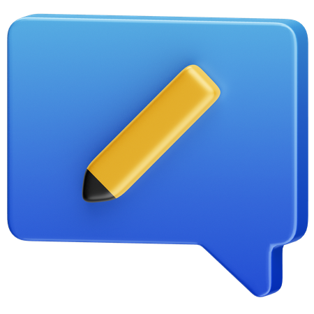 Write Message  3D Icon