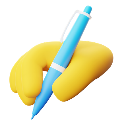 Writing Hand Gesture  3D Icon