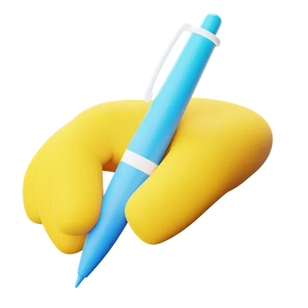 Writing Hand Gesture  3D Icon