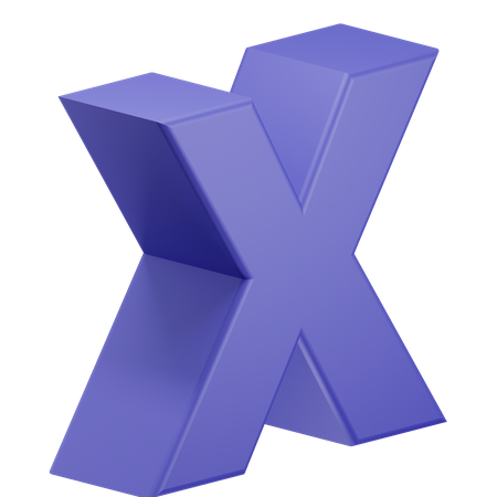 Xalphabet  3D Illustration