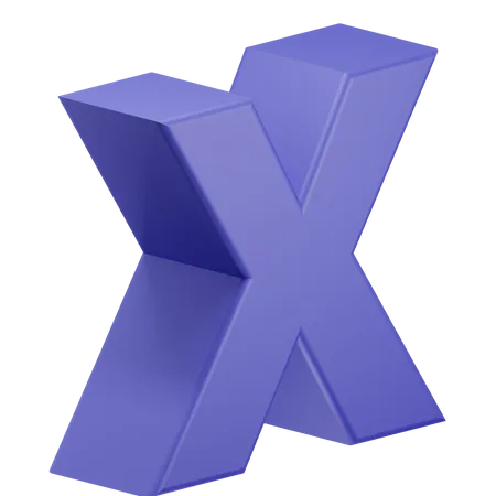 Xalphabet  3D Illustration