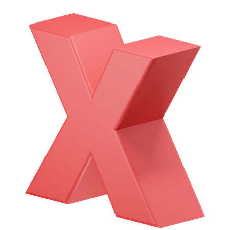 Xalphabet  3D Icon