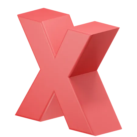 Xalphabet  3D Icon